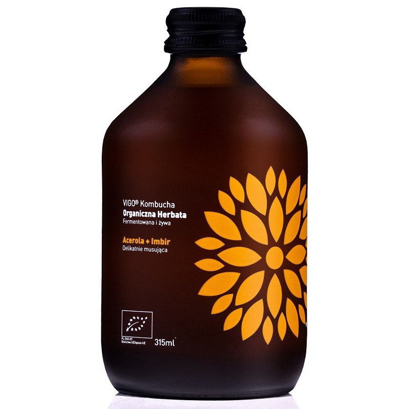 VIGO Bio Kombucha Gyömbér+Acerola 330ml